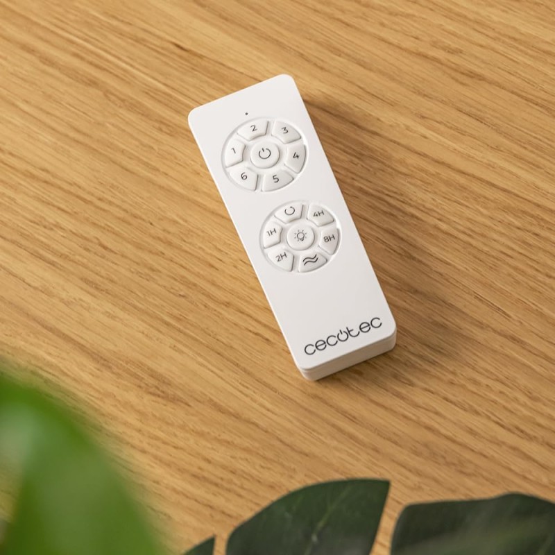 Cecotec Ventilatore da Soffitto con Luce LED Energysilence Aero 4300 Invisible Double Metal, 35W, 6 Velocità, Pale Retrattili, Doppia Luce, Telecomando, Timer, Luce Regolabile, Design Elegante - Inox