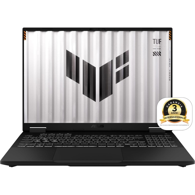 ASUS TUF Gaming A16 (2025) con NVIDIA® GeForce RTX™ 5060 8GB GDDR7, Display da 16" Anti-glare, 165Hz, processore AMD Ryzen™ 7 260, RAM 16GB, 1TB SSD, Win11 Home, Grigio, Layout ITA - RAM 16GB / 1TB SSD ASUS TUF Gaming A16 (2025) con NVIDIA® GeForce RTX™ 5060 8GB GDDR7, Display da 16" Anti-glare, 165Hz, processore AMD Ryzen™ 7 260, RAM 16GB, 1TB SSD, Win11 Home, Grigio, Layout ITA - RAM 16GB / 1TB SSD