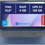 Lenovo IdeaPad Slim 3 Notebook 15,6” FHD (1920x1080), Intel N100, RAM 4GB, SSD 128GB, Microsoft 365 Personal 12 mesi incluso, Grafica Integrata, WiFi 6, Windows 11 Home, Tastiera Italiana - Abyss Blue - 4GB | 128GB