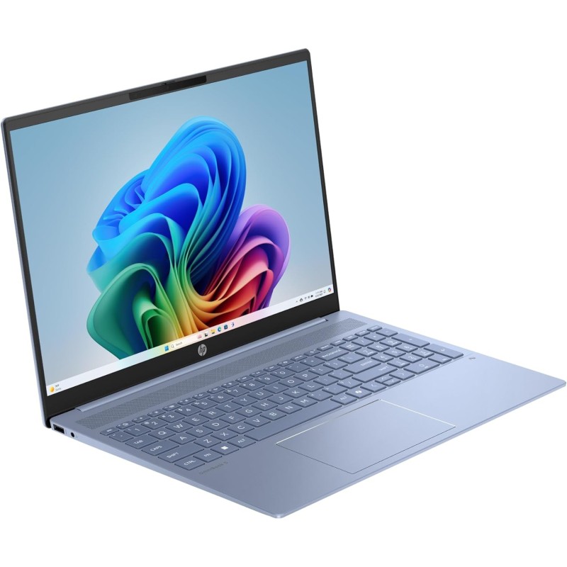 HP Omnibook 5 16-ag1002sl, AMD Ryzen AI 5 340, RAM 16GB LPDDR5, SSD 512 GB, Display 16" 2K IPS 300 Nits, 16:10, Antiriflesso, AMD Radeon 840M, True Vision FHD IR Cam, Windows 11, Sky Blu - Argento HP Omnibook 5 16-ag1002sl, AMD Ryzen AI 5 340, RAM 16GB LPDDR5, SSD 512 GB, Display 16" 2K IPS 300 Nits, 16:10, Antiriflesso, AMD Radeon 840M, True Vision FHD IR Cam, Windows 11, Sky Blu - Argento