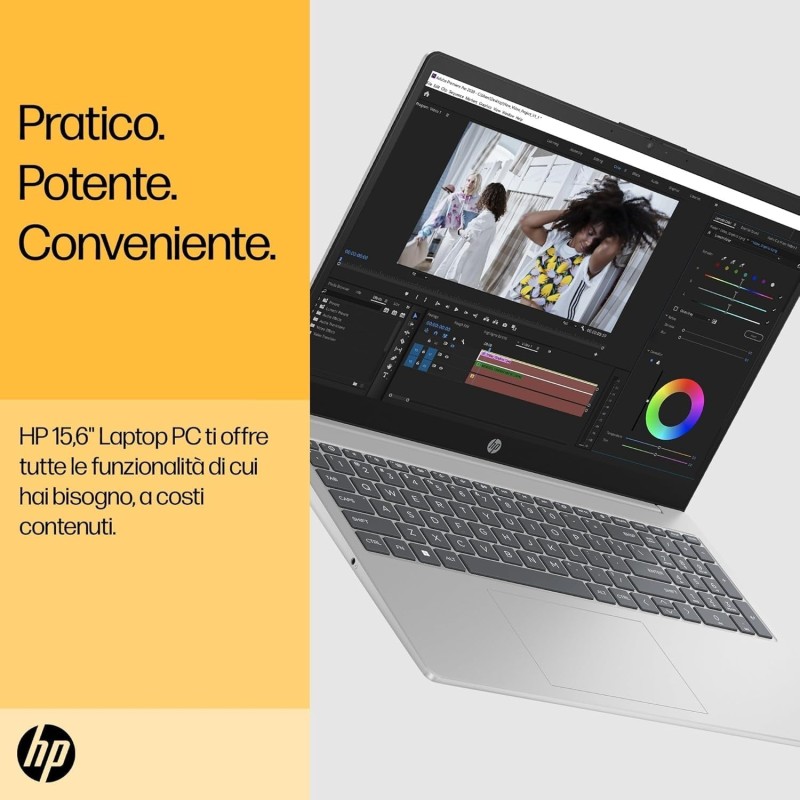 HP Laptop 15-fc0014sl, AMD Ryzen 5 7520U, 16GB RAM, 512GB, AMD Radeon Integrata, Display 15.6” FHD 250 Nits, Antiriflesso, Wi-Fi, 720p TNR Privacy Cam, Windows 11, Argento - Argento HP Laptop 15-fc0014sl, AMD Ryzen 5 7520U, 16GB RAM, 512GB, AMD Radeon Integrata, Display 15.6” FHD 250 Nits, Antiriflesso, Wi-Fi, 720p TNR Privacy Cam, Windows 11, Argento - Argento