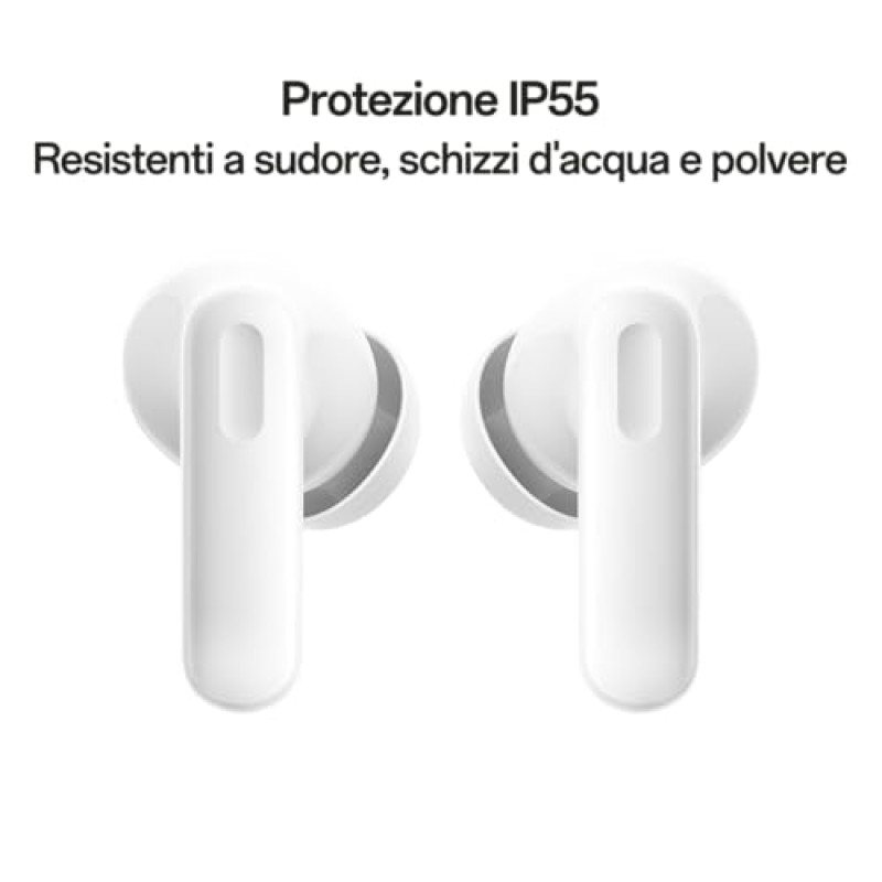 OPPO Enco Buds3 Pro Auricolari True Wireless, 54h di Autonomia, Driver Dinamico da 12.4mm, BT 5.4, Controlli Touch, Cancellazione rumore passiva, Android e iOS, IP55, [Versione Italiana], White - Glaze White