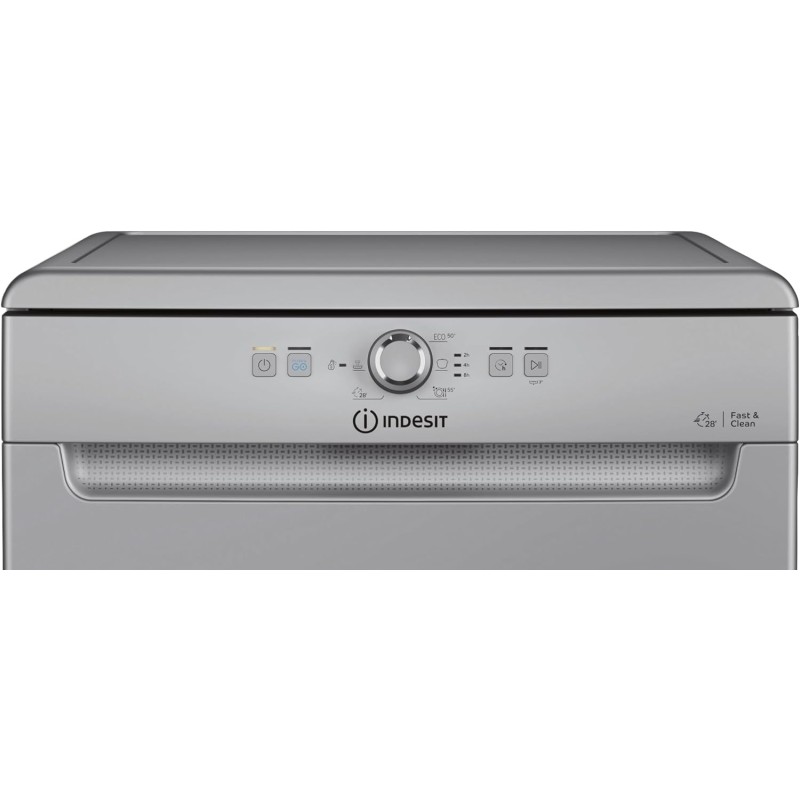 Indesit IN2FE14CNP80S, Lavastoviglie Libera Installazione Larghezza 60 cm, Profondità 59 cm, Altezza 85cm, Lavastoviglie Esterna Con Capacità 14 coperti, Classe Energetica E