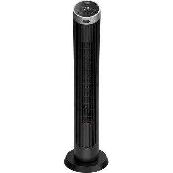 Beko EFW6900B Ventilatore a Torre Digitale, 45W, 4 Velocità, Display LED, Oscillazione 70°, Timer 24h, Nero