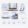 Mercusys MB115-4G Router WiFi con Sim, 4 Antenne Ad Alto Guadagno, 4G LTE Wireless N300Mbps, 3 Porte LAN+1 Porta LAN/WAN, WAN Connection Backup, Parental/LED Control, VPN, SMS, APP, Plug&Play
