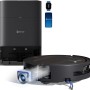 ECOVACS DEEBOT T80 OMNI Robot Aspirapolvere Lavapavimenti, 18.000 Pa, Spazzola OZMO ROLLER, ZeroTangle 3.0, Lavaggio Mocio con Acqua Calda a 40-75 °C, Asciugatura ad Aria Calda, Nero