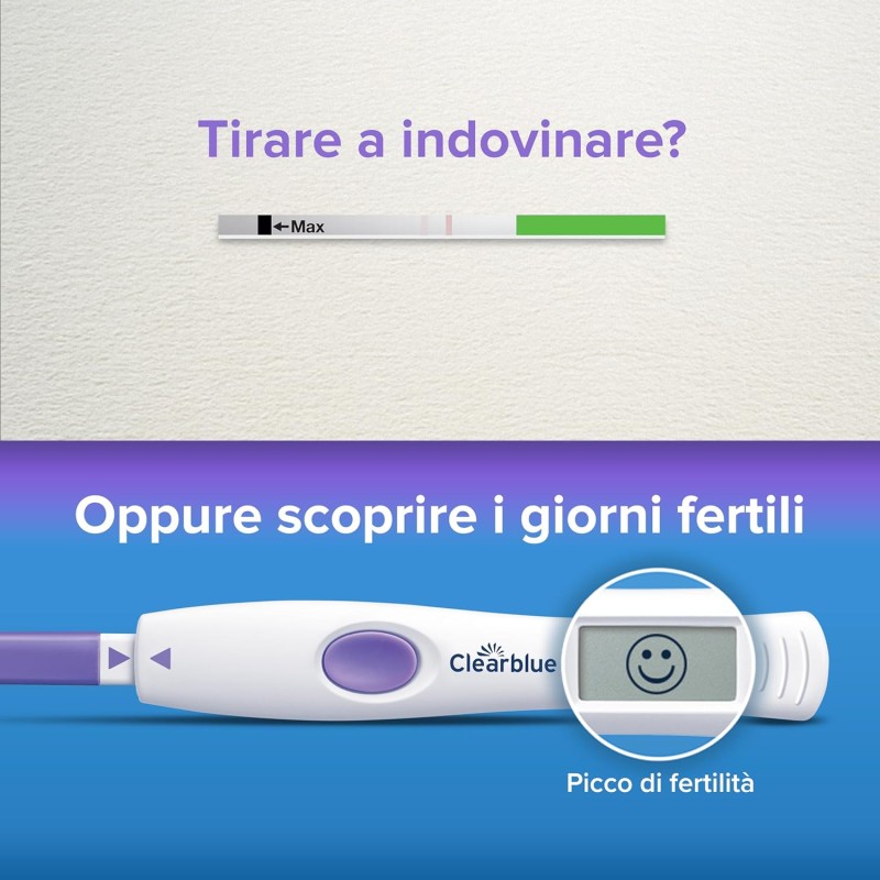 Clearblue 30 Test di Ovulazione Digitali Avanzati e 1 Test di Gravidanza, Aumenta le tue possibilità di rimanere incinta, Rilevazione Rapida, App Tracker ciclo