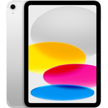 Apple iPad con chip A16: display Liquid Retina da 11'', 128 GB, Wi Fi 6 + reti cellulari 5G, fotocamera frontale e posteriore da 12MP, Touch ID, autonomia di un giorno intero di batteria — Argento - 128 GB Argento