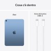 Apple iPad con chip A16: display Liquid Retina da 11'', 128 GB, Wi Fi 6, fotocamera frontale e posteriore da 12MP, Touch ID, autonomia di un giorno intero di batteria — Azzurro - 128 GB Azzurro Apple iPad con chip A16: display Liquid Retina da 11'', 128 GB, Wi Fi 6, fotocamera frontale e posteriore da 12MP, Touch ID, autonomia di un giorno intero di batteria — Azzurro - 128 GB Azzurro