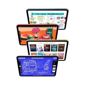 Apple iPad con chip A16: display Liquid Retina da 11'', 128 GB, Wi Fi 6, fotocamera frontale e posteriore da 12MP, Touch ID, autonomia di un giorno intero di batteria — Azzurro - 128 GB Azzurro