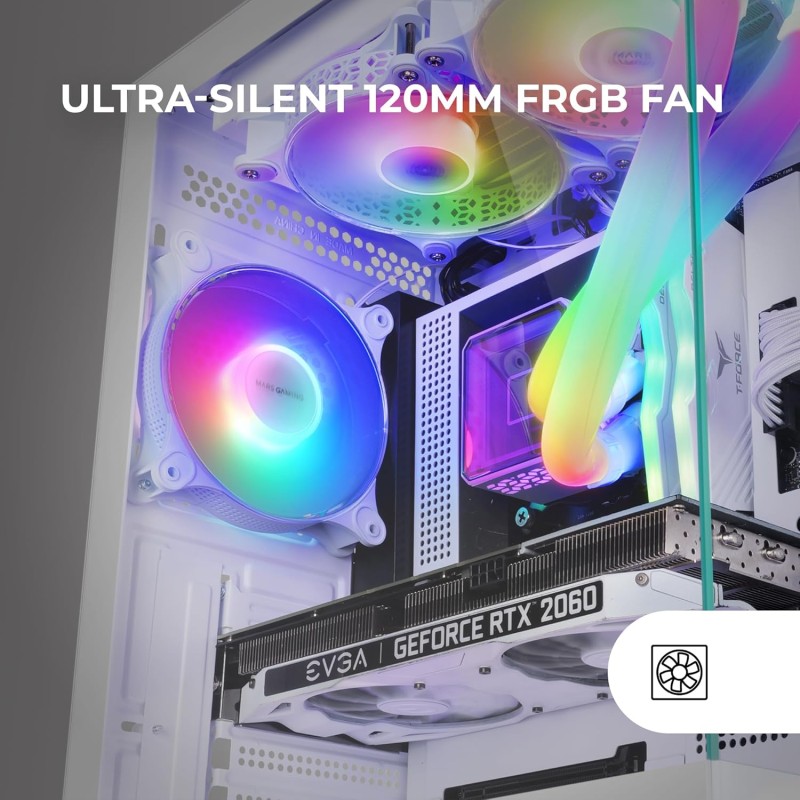 Mars Gaming MC-XO, Case Gaming ATX, Doppio Vetro Temperato Continuo a 90°, Ventola FRGB 12cm, Sistema di Raffreddamento SIDECOOL, Semitower Design a Doppia Camera, Ampia Capacità Interna, Bianco Mars Gaming MC-XO, Case Gaming ATX, Doppio Vetro Temperato Continuo a 90°, Ventola FRGB 12cm, Sistema di Raffreddamento SIDECOOL, Semitower Design a Doppia Camera, Ampia Capacità Interna, Bianco