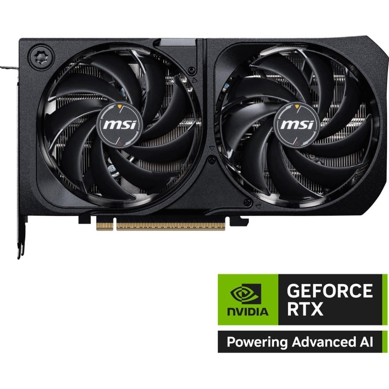 MSI NVIDIA GeForce RTX 5070 12G Shadow 2X OC Carte Graphique - 12 Go GDDR7 (28 GB/s /192 Bits), PCIe 5.0 - Double Ventilateur (2X Ventilateurs TORX 5.0), HDMI 2.1b, DisplayPort 2.1b, SFF Ready - GeForce RTX 5070 12G SHADOW 2X OC MSI NVIDIA GeForce RTX 5070 12G Shadow 2X OC Carte Graphique - 12 Go GDDR7 (28 GB/s /192 Bits), PCIe 5.0 - Double Ventilateur (2X Ventilateurs TORX 5.0), HDMI 2.1b, DisplayPort 2.1b, SFF Ready - GeForce RTX 5070 12G SHADOW 2X OC