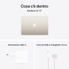 Apple Portatile MacBook Air 13'' con chip M4 (2025): progettato per Apple Intelligence, display Liquid Retina da 13,6'', 24GB di memoria unificata, 512GB di archiviazione SSD, Touch ID; Galassia - Unità SSD da 512GB Galassia Apple Portatile MacBook Air 13'' con chip M4 (2025): progettato per Apple Intelligence, display Liquid Retina da 13,6'', 24GB di memoria unificata, 512GB di archiviazione SSD, Touch ID; Galassia - Unità SSD da 512GB Galassia