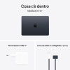 Apple Portatile MacBook Air 13'' con chip M4 (2025): progettato per Apple Intelligence, display Liquid Retina da 13,6'', 16GB di memoria unificata, 256GB di archiviazione SSD, Touch ID; Mezzanotte - Unità SSD da 256GB Mezzanotte Apple Portatile MacBook Air 13'' con chip M4 (2025): progettato per Apple Intelligence, display Liquid Retina da 13,6'', 16GB di memoria unificata, 256GB di archiviazione SSD, Touch ID; Mezzanotte - Unità SSD da 256GB Mezzanotte