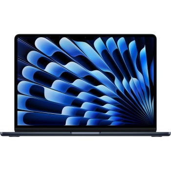 Apple Portatile MacBook Air 13'' con chip M4 (2025): progettato per Apple Intelligence, display Liquid Retina da 13,6'', 16GB di memoria unificata, 256GB di archiviazione SSD, Touch ID; Mezzanotte - Unità SSD da 256GB Mezzanotte