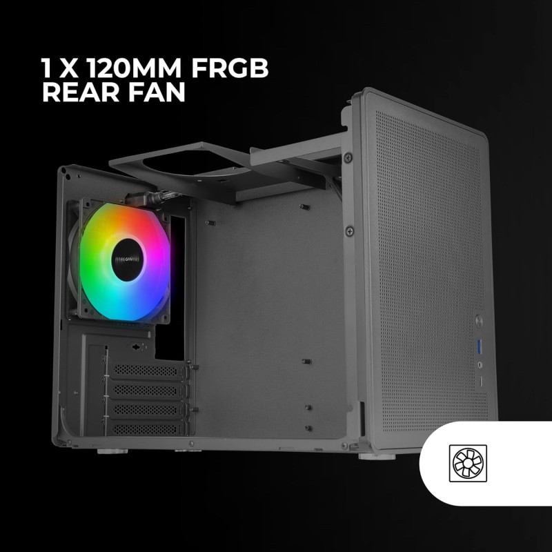 Mars Gaming MC-XPS, Case Gaming MicroATX Ultrapcompatta, Vetro Temperato + Pannelli Mesh, Ventola FRGB 120mm, Tecnologia Raffreddamento Mesh, Supporto Dual PSU ATX e SFX, Mini-Tower PC USB-C, Nero Mars Gaming MC-XPS, Case Gaming MicroATX Ultrapcompatta, Vetro Temperato + Pannelli Mesh, Ventola FRGB 120mm, Tecnologia Raffreddamento Mesh, Supporto Dual PSU ATX e SFX, Mini-Tower PC USB-C, Nero