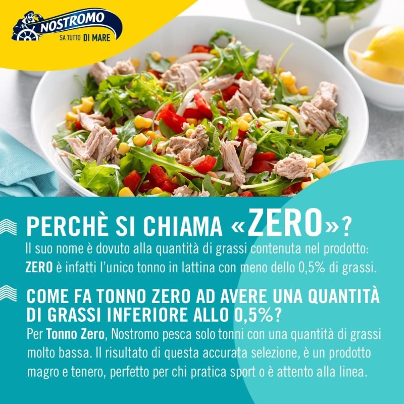 Nostromo - Tonno al naturale, 3 lattine da 65 gr. Zero grassi, già sgocciolato, pronto da gustare. (Confezione da 4) - 65 g (Confezione da 12) Nostromo - Tonno al naturale, 3 lattine da 65 gr. Zero grassi, già sgocciolato, pronto da gustare. (Confezione da 4) - 65 g (Confezione da 12)