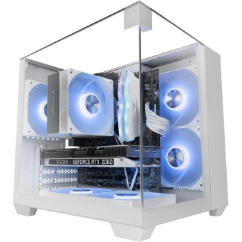 MARS GAMING MC-VISIONM, Case Gaming Compatto MicroATX, Triplo Vetro Temperato, Struttura Doppia Camera, Supporto Raffreddamento Liquido fino a 240mm, Mini-Tower PC con Ampia Capacità Interna, Bianco MARS GAMING MC-VISIONM, Case Gaming Compatto MicroATX, Triplo Vetro Temperato, Struttura Doppia Camera, Supporto Raffreddamento Liquido fino a 240mm, Mini-Tower PC con Ampia Capacità Interna, Bianco