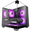 Mars Gaming MC-VISIONM, Case Gaming Compatto MicroATX, Triplo Vetro Temperato, Struttura Doppia Camera, Supporto Raffreddamento Liquido fino a 240mm, Mini-Tower PC con Ampia Capacità Interna, Nero Mars Gaming MC-VISIONM, Case Gaming Compatto MicroATX, Triplo Vetro Temperato, Struttura Doppia Camera, Supporto Raffreddamento Liquido fino a 240mm, Mini-Tower PC con Ampia Capacità Interna, Nero
