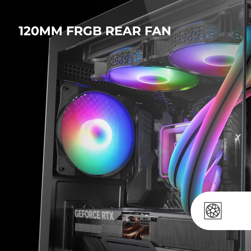 MARS GAMING MC-VIEW2, Case Gaming MicroATX, Doppio Vetro Temperato Continuo Senza Cornice, 1x Ventola FRGB Posteriore 120mm, Supporto Raffreddamento Liquido fino 240mm, Struttura Doppia Camera, Nero MARS GAMING MC-VIEW2, Case Gaming MicroATX, Doppio Vetro Temperato Continuo Senza Cornice, 1x Ventola FRGB Posteriore 120mm, Supporto Raffreddamento Liquido fino 240mm, Struttura Doppia Camera, Nero