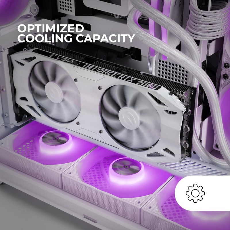 MARS GAMING MC-INFINIO, Case Gaming ATX, Vetro Temperato Curvato Senza Cornice, 2x Ventole ARGB 120mm, Montaggio Verticale GPU, Supporto Raffreddamento a Liquido fino a 360mm, USB-C, Bianco MARS GAMING MC-INFINIO, Case Gaming ATX, Vetro Temperato Curvato Senza Cornice, 2x Ventole ARGB 120mm, Montaggio Verticale GPU, Supporto Raffreddamento a Liquido fino a 360mm, USB-C, Bianco