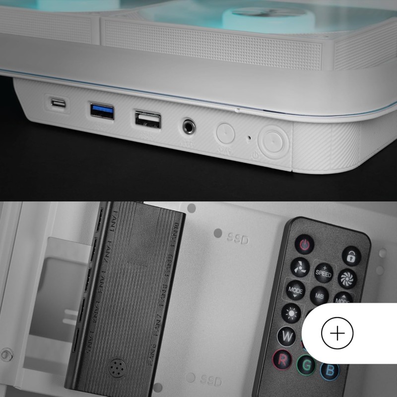 MARS GAMING MC-INFINIO, Case Gaming ATX, Vetro Temperato Curvato Senza Cornice, 2x Ventole ARGB 120mm, Montaggio Verticale GPU, Supporto Raffreddamento a Liquido fino a 360mm, USB-C, Bianco MARS GAMING MC-INFINIO, Case Gaming ATX, Vetro Temperato Curvato Senza Cornice, 2x Ventole ARGB 120mm, Montaggio Verticale GPU, Supporto Raffreddamento a Liquido fino a 360mm, USB-C, Bianco