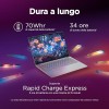 Lenovo Yoga Slim 7 Aura Edition Notebook Copilot+ PC - Display OLED 14" 2.8K WQXGA+ (2880x1800), Intel Core Ultra 7 256V, RAM 16 GB, 1 TB SSD, Grafica Intel Arc, Windows 11 Home - Luna Grey