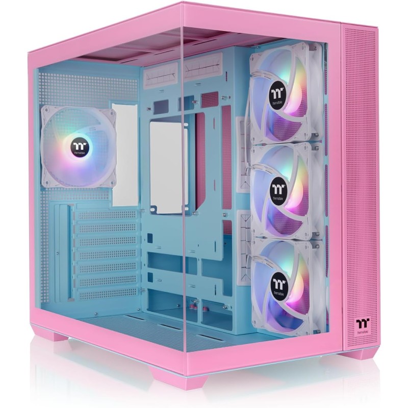 Thermaltake View 380 TG ARGB | Mid Tower Chassis | Bubble Pink - Bubble Pink Thermaltake View 380 TG ARGB | Mid Tower Chassis | Bubble Pink - Bubble Pink