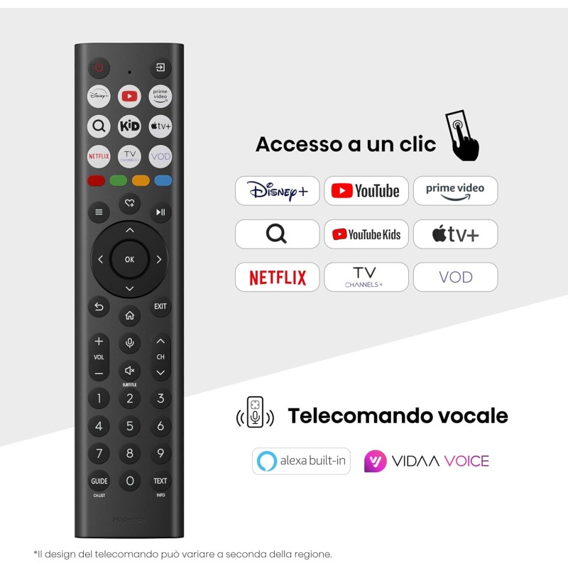 Hisense TV 100" QLED 4K 144Hz 100E7Q PRO, Smart TV VIDAA U8, Dolby Vision IQ, HDR 10+ Adaptive, 144hz Game Mode PRO, Dolby Atmos, Alexa Built-in, VIDAA Voice, Tuner DVB-T2/S2 HEVC 10, lativù 4K, 2025 - 100'' Hisense TV 100" QLED 4K 144Hz 100E7Q PRO, Smart TV VIDAA U8, Dolby Vision IQ, HDR 10+ Adaptive, 144hz Game Mode PRO, Dolby Atmos, Alexa Built-in, VIDAA Voice, Tuner DVB-T2/S2 HEVC 10, lativù 4K, 2025 - 100''