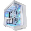 MARS GAMING MC-REV, Case Gaming ATX, Doppio Vetro Temperato, 3x Ventole ARGB Invertite 12cm, Montaggio Verticale GPU, Tower PC con Supporto Raffreddamento a Liquido fino a 360mm, Bianco MARS GAMING MC-REV, Case Gaming ATX, Doppio Vetro Temperato, 3x Ventole ARGB Invertite 12cm, Montaggio Verticale GPU, Tower PC con Supporto Raffreddamento a Liquido fino a 360mm, Bianco