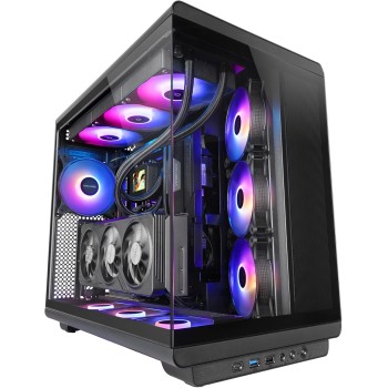 MARS GAMING MC-REV, Case Gaming ATX, Doppio Vetro Temperato, 3x Ventole ARGB Invertite 12cm, Montaggio Verticale GPU, Tower PC con Supporto Raffreddamento a Liquido fino a 360mm, Nero MARS GAMING MC-REV, Case Gaming ATX, Doppio Vetro Temperato, 3x Ventole ARGB Invertite 12cm, Montaggio Verticale GPU, Tower PC con Supporto Raffreddamento a Liquido fino a 360mm, Nero
