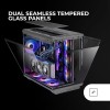 MARS GAMING MC-REV, Case Gaming ATX, Doppio Vetro Temperato, 3x Ventole ARGB Invertite 12cm, Montaggio Verticale GPU, Tower PC con Supporto Raffreddamento a Liquido fino a 360mm, Nero MARS GAMING MC-REV, Case Gaming ATX, Doppio Vetro Temperato, 3x Ventole ARGB Invertite 12cm, Montaggio Verticale GPU, Tower PC con Supporto Raffreddamento a Liquido fino a 360mm, Nero