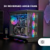 MARS GAMING MC-REV, Case Gaming ATX, Doppio Vetro Temperato, 3x Ventole ARGB Invertite 12cm, Montaggio Verticale GPU, Tower PC con Supporto Raffreddamento a Liquido fino a 360mm, Nero MARS GAMING MC-REV, Case Gaming ATX, Doppio Vetro Temperato, 3x Ventole ARGB Invertite 12cm, Montaggio Verticale GPU, Tower PC con Supporto Raffreddamento a Liquido fino a 360mm, Nero