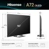 Hisense TV 50" QLED 4K 2025 50A72Q, Smart TV VIDAA U8, Dolby Vision, HDR 10+, Game Mode Plus, Dolby Atmos, Alexa Built-in, VIDAA Voice, Tuner DVB-T2/S2 HEVC 10, lativù 4K, 50'' - 50'' Hisense TV 50" QLED 4K 2025 50A72Q, Smart TV VIDAA U8, Dolby Vision, HDR 10+, Game Mode Plus, Dolby Atmos, Alexa Built-in, VIDAA Voice, Tuner DVB-T2/S2 HEVC 10, lativù 4K, 50'' - 50''