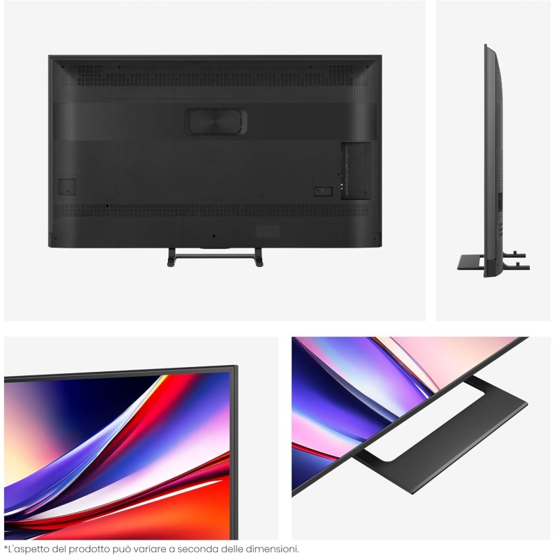 Hisense TV 75" QLED 4K 2025 75A72Q, Smart TV VIDAA U8, Dolby Vision, HDR 10+, Game Mode Plus, Dolby Atmos 2.1 con Subwoofer, Alexa Built-in, VIDAA Voice, Tuner DVB-T2/S2 HEVC 10, lativù 4K, 75'' - 75'' Hisense TV 75" QLED 4K 2025 75A72Q, Smart TV VIDAA U8, Dolby Vision, HDR 10+, Game Mode Plus, Dolby Atmos 2.1 con Subwoofer, Alexa Built-in, VIDAA Voice, Tuner DVB-T2/S2 HEVC 10, lativù 4K, 75'' - 75''