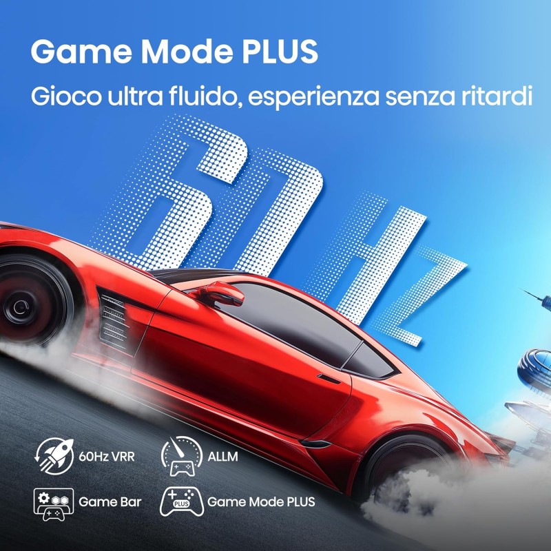 Hisense TV 75" QLED 4K 2025 75A72Q, Smart TV VIDAA U8, Dolby Vision, HDR 10+, Game Mode Plus, Dolby Atmos 2.1 con Subwoofer, Alexa Built-in, VIDAA Voice, Tuner DVB-T2/S2 HEVC 10, lativù 4K, 75'' - 75'' Hisense TV 75" QLED 4K 2025 75A72Q, Smart TV VIDAA U8, Dolby Vision, HDR 10+, Game Mode Plus, Dolby Atmos 2.1 con Subwoofer, Alexa Built-in, VIDAA Voice, Tuner DVB-T2/S2 HEVC 10, lativù 4K, 75'' - 75''