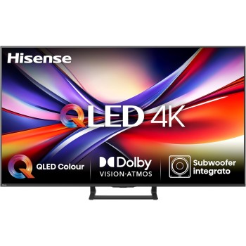 Hisense TV 75" QLED 4K 2025 75A72Q, Smart TV VIDAA U8, Dolby Vision, HDR 10+, Game Mode Plus, Dolby Atmos 2.1 con Subwoofer, Alexa Built-in, VIDAA Voice, Tuner DVB-T2/S2 HEVC 10, lativù 4K, 75'' - 75'' Hisense TV 75" QLED 4K 2025 75A72Q, Smart TV VIDAA U8, Dolby Vision, HDR 10+, Game Mode Plus, Dolby Atmos 2.1 con Subwoofer, Alexa Built-in, VIDAA Voice, Tuner DVB-T2/S2 HEVC 10, lativù 4K, 75'' - 75''