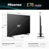 Hisense TV 55" QLED 4K 2025 55E78Q, Smart TV VIDAA U8, Dolby Vision, HDR 10+, Game Mode Plus, Dolby Atmos, Alexa Built-in, VIDAA Voice, Tuner DVB-T2/S2 HEVC 10, lativù 4K, 55'', 2025 QLED 60Hz - 55'' Hisense TV 55" QLED 4K 2025 55E78Q, Smart TV VIDAA U8, Dolby Vision, HDR 10+, Game Mode Plus, Dolby Atmos, Alexa Built-in, VIDAA Voice, Tuner DVB-T2/S2 HEVC 10, lativù 4K, 55'', 2025 QLED 60Hz - 55''