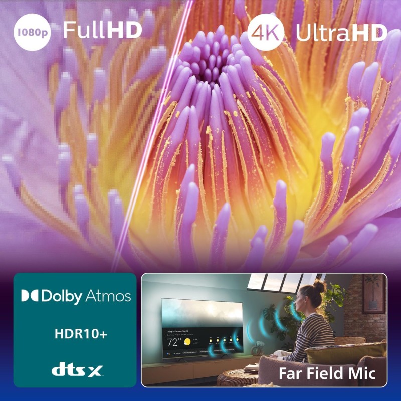 Philips Ambilight 43PUS8200 4K LED Smart TV - Display 43’’ con piattaforma Titan OS, Pixel Precise Ultra HD e Dolby Atmos Sound - Funziona con Alexa e Google Voice Assistant Philips Ambilight 43PUS8200 4K LED Smart TV - Display 43’’ con piattaforma Titan OS, Pixel Precise Ultra HD e Dolby Atmos Sound - Funziona con Alexa e Google Voice Assistant