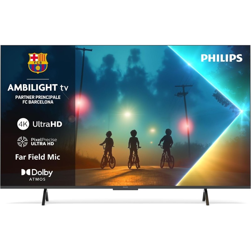 Philips Ambilight 43PUS8200 4K LED Smart TV - Display 43’’ con piattaforma Titan OS, Pixel Precise Ultra HD e Dolby Atmos Sound - Funziona con Alexa e Google Voice Assistant Philips Ambilight 43PUS8200 4K LED Smart TV - Display 43’’ con piattaforma Titan OS, Pixel Precise Ultra HD e Dolby Atmos Sound - Funziona con Alexa e Google Voice Assistant
