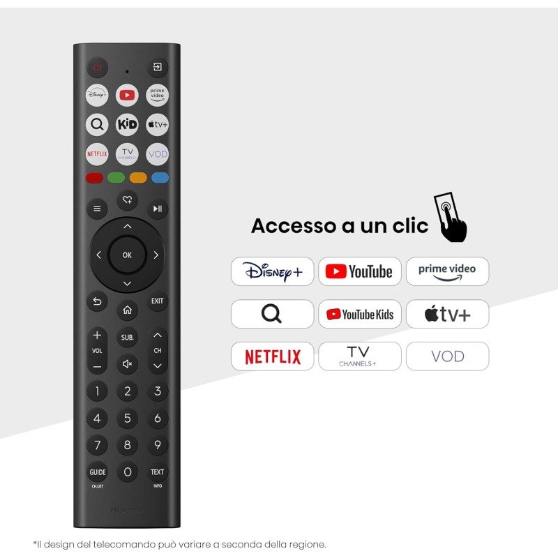 Hisense TV 40" Full HD 2025 40E41QT, Smart TV VIDAA U8, Airplay2, Game Mode, Works with Alexa, Tuner DVB-T2/S2 HEVC 10, lativù, 40'', 2025 LED - 40'' Hisense TV 40" Full HD 2025 40E41QT, Smart TV VIDAA U8, Airplay2, Game Mode, Works with Alexa, Tuner DVB-T2/S2 HEVC 10, lativù, 40'', 2025 LED - 40''