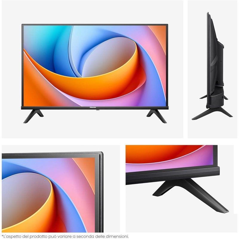 Hisense TV 40" Full HD 2025 40E41QT, Smart TV VIDAA U8, Airplay2, Game Mode, Works with Alexa, Tuner DVB-T2/S2 HEVC 10, lativù, 40'', 2025 LED - 40'' Hisense TV 40" Full HD 2025 40E41QT, Smart TV VIDAA U8, Airplay2, Game Mode, Works with Alexa, Tuner DVB-T2/S2 HEVC 10, lativù, 40'', 2025 LED - 40''