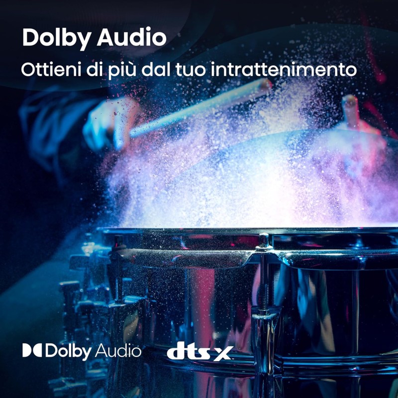 Hisense TV 40" Full HD 2025 40E41QT, Smart TV VIDAA U8, Airplay2, Game Mode, Works with Alexa, Tuner DVB-T2/S2 HEVC 10, lativù, 40'', 2025 LED - 40'' Hisense TV 40" Full HD 2025 40E41QT, Smart TV VIDAA U8, Airplay2, Game Mode, Works with Alexa, Tuner DVB-T2/S2 HEVC 10, lativù, 40'', 2025 LED - 40''