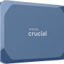 Crucial X10 SSD Esterno 1TB, Fino a 2100 MB/s, USB-C 3.2 Gen2, IP65 Resistenza ad Acqua e Polvere, Hard Disk Esterno, Blu Opaco - CT1000X10SSD9-02 - 1TB Blu