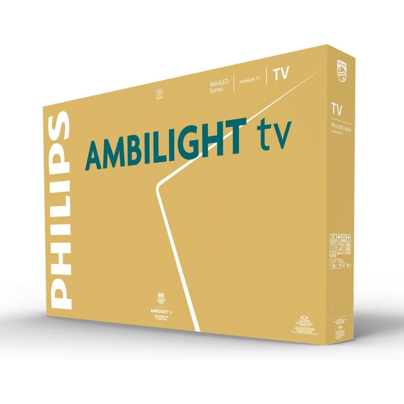 Philips Ambilight 'The Xtra' 55MLED920 Mini LED 4K Smart TV - Display 55’’ con processore P5 Perfect Picture Ultra HD, Titan OS, Dolby Vision e Dolby Atmos Sound Philips Ambilight 'The Xtra' 55MLED920 Mini LED 4K Smart TV - Display 55’’ con processore P5 Perfect Picture Ultra HD, Titan OS, Dolby Vision e Dolby Atmos Sound