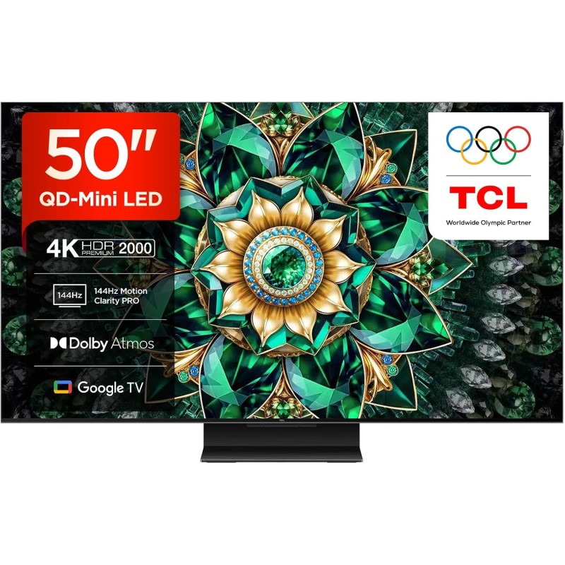 TCL 50Q7C – Smart TV QD‑Mini LED 4K HDR10+ da 50", 2.000nit - 50 pollici TCL 50Q7C – Smart TV QD‑Mini LED 4K HDR10+ da 50", 2.000nit - 50 pollici