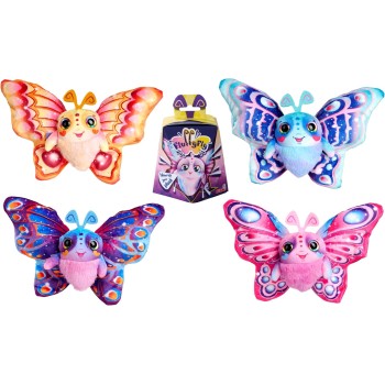 Simba - FluffyFly 4 assortimenti, morbido peluche da 12 cm, misura ali 30 cm, soffia nella confezione e prende vita, per bambini dai 3 anni, 105951575