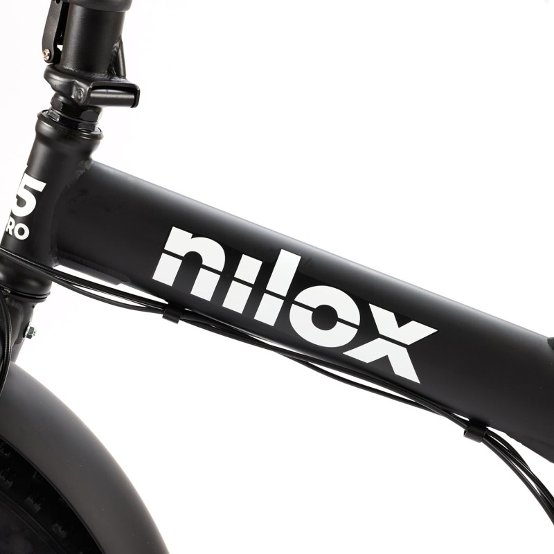 Nilox, Ebike X5 Pro, Bici Elettrica, Fino a 60 km di Autonomia, Fino a 25 Km/h, Motore da 36 V/250 W e Batteria Removibile 36 V-10 Ah, Gomme FAT 20" x 4", Cambio a 6 Velocità Nilox, Ebike X5 Pro, Bici Elettrica, Fino a 60 km di Autonomia, Fino a 25 Km/h, Motore da 36 V/250 W e Batteria Removibile 36 V-10 Ah, Gomme FAT 20" x 4", Cambio a 6 Velocità