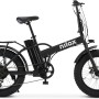 Nilox, Ebike X5 Pro, Bici Elettrica, Fino a 60 km di Autonomia, Fino a 25 Km/h, Motore da 36 V/250 W e Batteria Removibile 36 V-10 Ah, Gomme FAT 20" x 4", Cambio a 6 Velocità