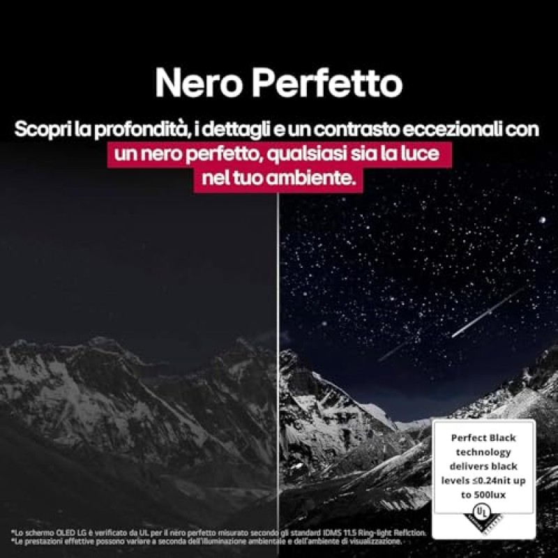 LG OLED evo AI G5 TV 55 pollici, Smart TV 4K, Base da appoggio inclusa, Processore α11 Gen2, Brightness Booster Ultimate, webOS con AI, Dolby Vision e Atmos, VRR e GSYNC 4K@165Hz, OLED55G56LS 2025 - 55"